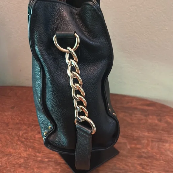 Michael Michael Kors Hamilton Whipstitched Black Pebbled Leather EW Tote - Picture 10 of 15